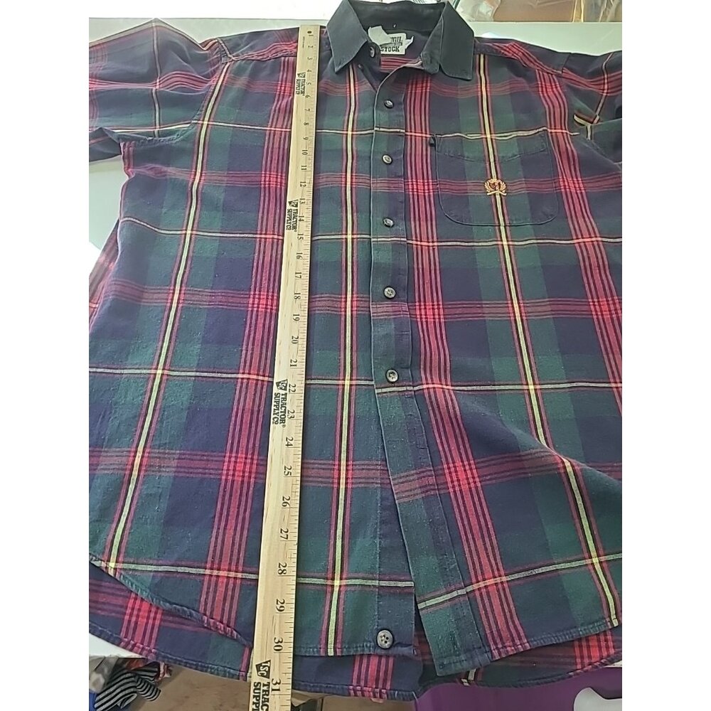 Panhandle Rough Stock Shirt Mens Large‎ Western Button Rodeo Cowboy Ranch Work - Picture 8 of 13